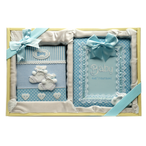 Луксозен комплект албум за 100 бр. 10х15 и рамка терлички