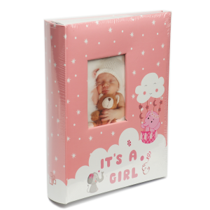 Фотоалбум 300 бр. 10х15 облаче розов