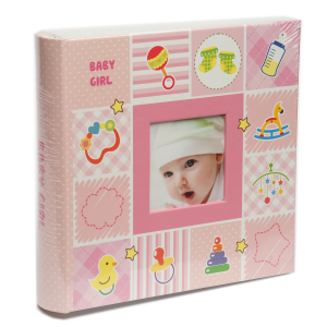 Фотоалбум 200 бр. 10х15 бебе розов