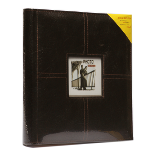 Фотоалбум 144 бр. 15х21  класик кафяв кожен