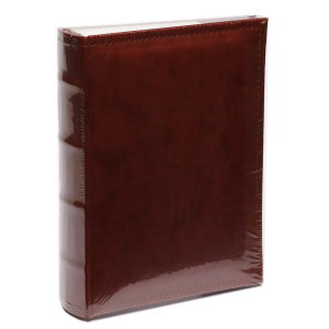 Фотоалбум 200 бр. 10х15 кожен лукс  кафяв