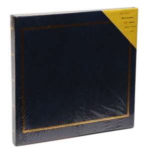 Фотоалбум 48 бр. 15х21  класик син кожен