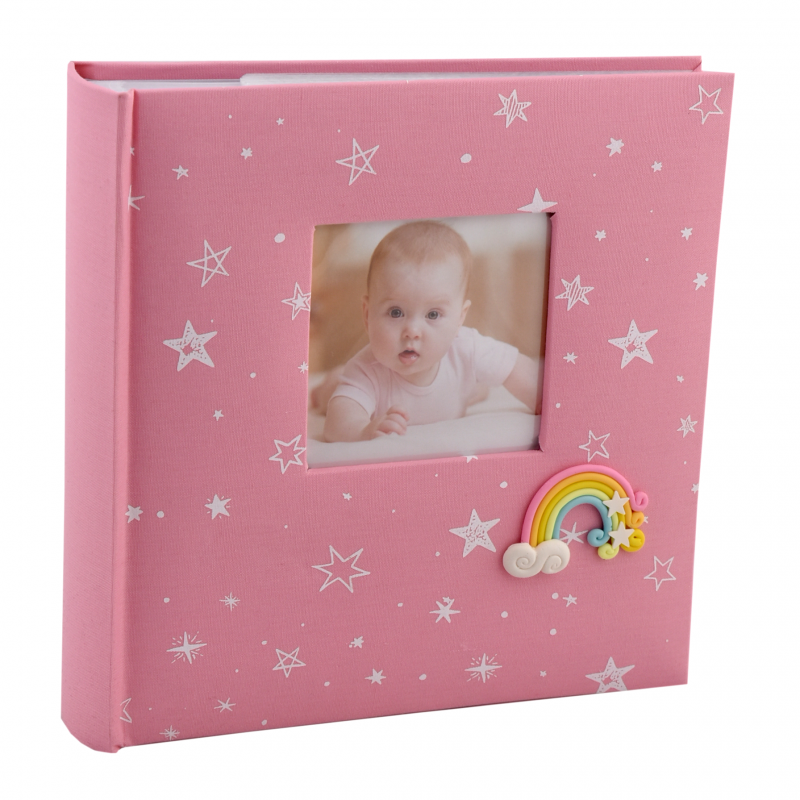 Фотоалбум 200 бр. 10х15 дъга розов