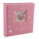 Фотоалбум 200 бр. 10х15 сърца розов