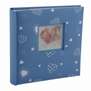 Фотоалбум 200 бр. 10х15 сърца син