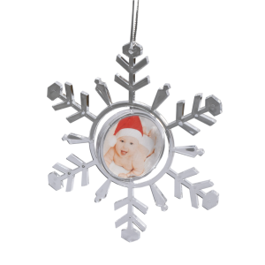 Преспапие за закачане на елха снежинка