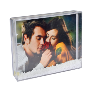 Преспапие правоъгълник сняг