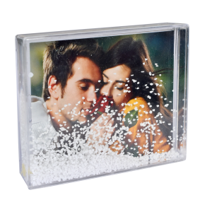 Преспапие правоъгълник сняг