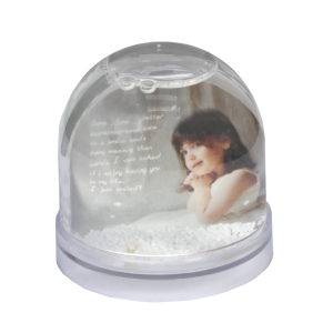 Преспапие ниско купол сняг