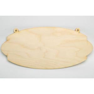 Овална табела - 30х14 см