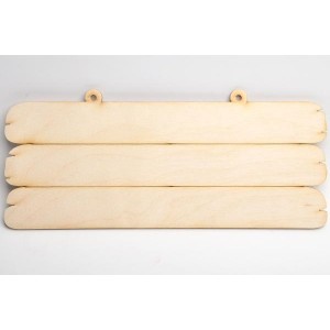 Табела тройна дъска - 30х12 см