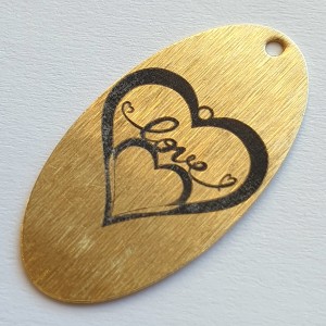 Месингов овален медальон