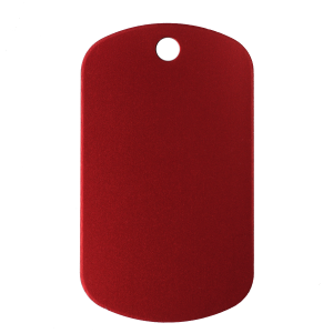 Червен алуминиев медальон - плочка