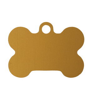 Златен алуминиев медальон - кокалче 