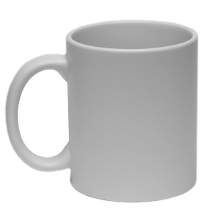 Бяла матова чаша