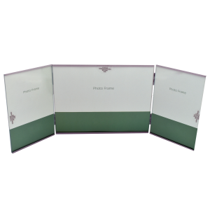 Метална фоторамка колаж за 2бр. снимки с размер 10х15 см., и една с размер 13х18см.