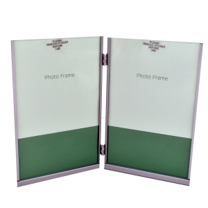 Метална фоторамка колаж за 2 бр. снимки с размер 13х18 см.