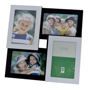 Метална фоторамка колаж за 4 бр. снимки с размер 10х15 см.