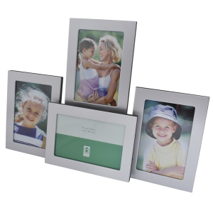 Метална фоторамка колаж за 4 бр. снимки с размер 10х15 см.