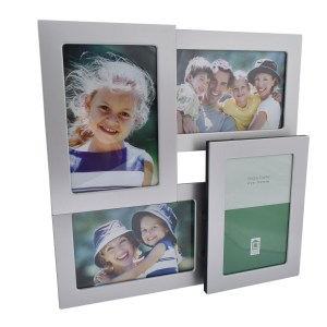 Метална фоторамка колаж за 4 бр. снимки с размер 10х15 см.