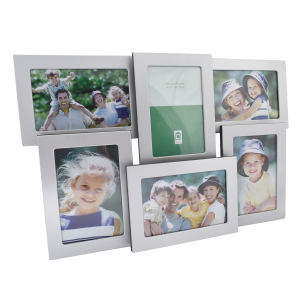 Метална фоторамка колаж за 6 бр. снимки с размер 10х15 см.