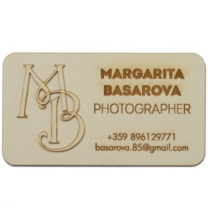 Лазерни визитки - 50 бр / модел 2